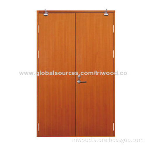 Wooden Fire Door with Perlite Core and Fire-proof Board, 0.5H, 1H, 1.5H Fire Rating